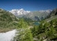 Vue sur le Massif du Mont-Blanc et le Lago d'Arpy (18 juin 2017)