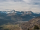 Vue sur la Pointe Percée et la Pointe d'Areu (20 décembre 2015)