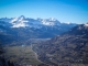 Massif des Aravis avec la Pointe Percée et la Pointe d'Areu (23 février 2014)