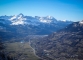 Massif des Aravis avec la Pointe Percée et la Pointe d'Areu (23 février 2014)