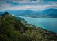 Vue sur le Lac d'Annecy et le Mont Baret