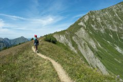 Le sentier sur la Crête de Coicon est tout simplement magnifique (1er août 2019)