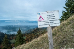 Panneau à la descente (1er octobre 2017)