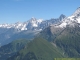 Vue sur l'Aiguille Verte et du Midi