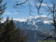 Panorama à la descente sur le Massif du Mont-Blanc