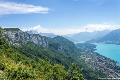 Mont Veyrier, avec la Tournette en arrière plan et le Lac d'Annecy (24 juin 2018)
