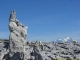 Cairn insolite face au Mont Blanc (28 octobre 2005)