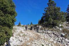 Progression sur la Montagne de Sous-Dine (16 octobre 2022)