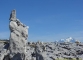 Cairn insolite face au Mont Blanc (28 octobre 2005)