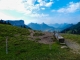 Vue sur les Dents de Lanfon depuis le Chalet Chappuis (23 juillet 2013)