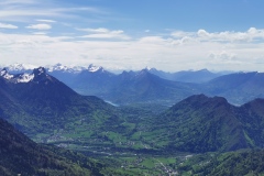 L'on peut apercevoir le Lac d'Annecy (9 mai 2021)