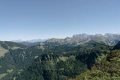 Vue sur le les Dents du Midi à droite (31 août 2025)