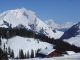 Massif du Mont-Blanc derrière l'Aiguille de Borderan (11 décembre 2007)