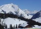 Massif du Mont-Blanc derrière l'Aiguille de Borderan (11 décembre 2007)