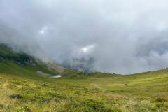 Lac du Champ Tardif sur la gauche (30 juillet 2023)