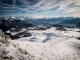 Vue sur le Massif du Mont-Blanc, les Aravis et les Bornes (22 janvier 2016)
