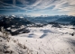 Vue sur le Massif du Mont-Blanc, les Aravis et les Bornes (22 janvier 2016)