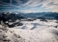 Vue sur le Massif du Mont-Blanc, les Aravis et les Bornes (22 janvier 2016)
