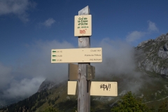 Arrivée au Col de la Case d'Oche, suivre la direction de la Pointe de Pelluaz (15 septembre 2018)