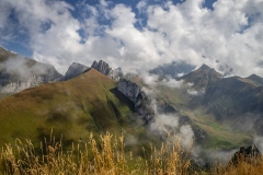 Vue sur le Col de la Case d'Oche et la Pointe de Bénevent (15 septembre 2018)