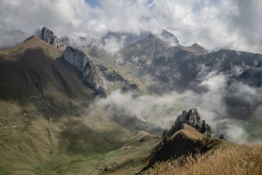 Vue sur le Nant de Darbon et la Pointe de Bénevent (15 septembre 2018)