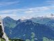 Vue sur les Aravis depuis la droite de la pointe de Puvat (26 juin 2021)