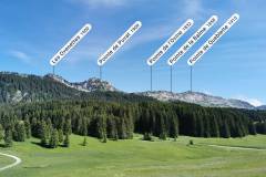 Vue depuis le parking sur l'objectif de la journée (26 juin 2021)