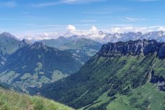 Vue depuis le sommet de la Pointe de la Québlette (26 juin 2021)