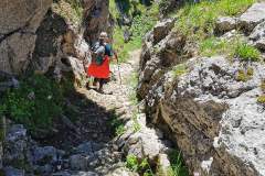 Passage escarpé à la descente (26 juin 2021)