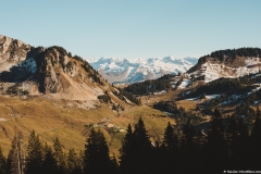 Vue sur la station de Sommand et les sommets du Giffre (3 novembre 2018)