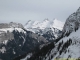 Le massif des Bornes, avec le Jallouvre, la Pointe Blanche, et la Pointe de Balafrasse (27 février 2010)