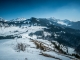 Vue sur le Roc d'Enfer, la Pointe de Chalune, la Haute Pointe et le Massif des Aravis (19 mars 2016)