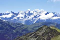 Panorama sur le massif du Mont-Blanc (29 août 2021)