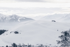 Ferme au Retorney sur fond de Beaufortain (5 janvier 2019)