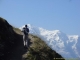 Sentier face au Mont Blanc