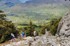 Vue du sentier en prévision de la descente (23 mai 2021)