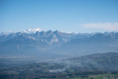 Vue sur le Massif du Mont-Blanc et des Bornes (13 octobre 2017)