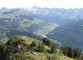 Le sommet permet d'observer toutes les combes des Aravis (9 septembre 2010)