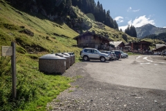 Parking de départ de la rando (26 aout 2018)