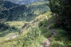 Sentier de crêtes allant à la Pointe de Lens (26 aout 2018)