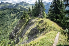 Sentier de crêtes allant à la Pointe de Lens (26 aout 2018)