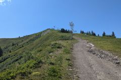 La crête très raide du Torraz (9 juillet 2024)