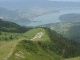 Montée à la Tournette devant le lac d'Annecy