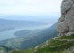 Lac d'Annecy depuis le sentier de la Tournette