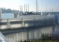 Les quais, l'embarcadère de la CGN prisonnier de la glace