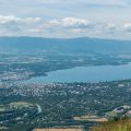 Vue sur le Léman et Genève depuis le Salève