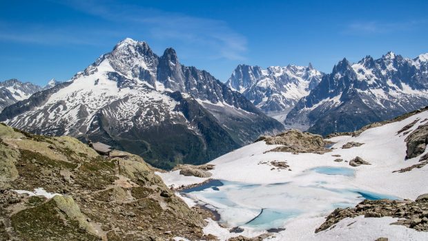 Lac Blanc et vue sur les Aiguilles de Chamonix