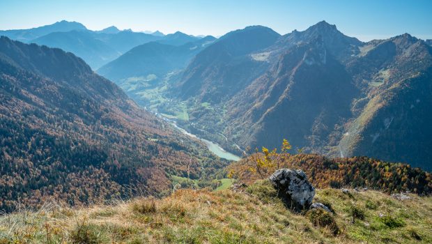 Vue sur le Lac du Jotty depuis la Pointe de Tréchauffé (15 octobre 2017)