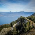 Vue sur le Léman depuis le Balcon des Mémises