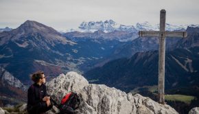 Arrivée au sommet du Mont Ouzon